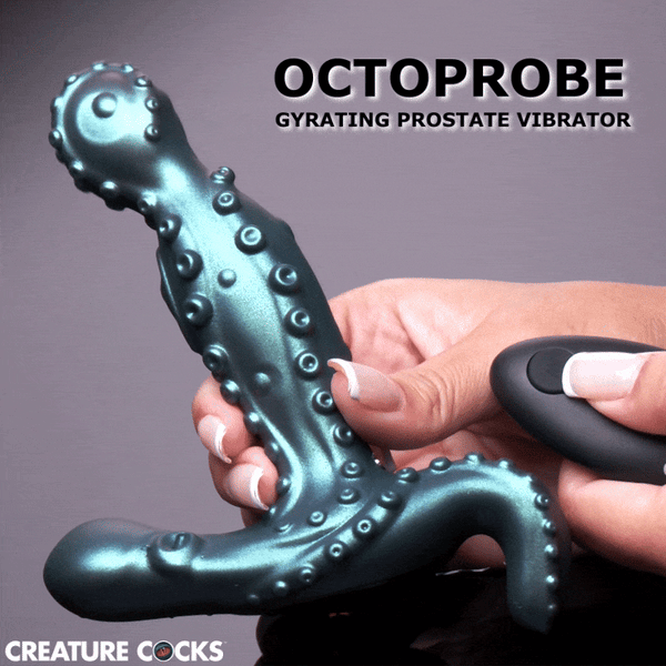Octoprobe Remote Controlled Silicone Gyrating Prostate Vibrator