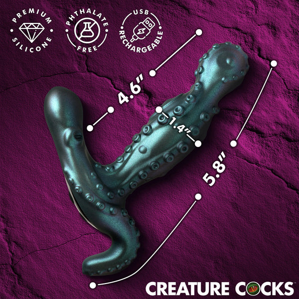 Octoprobe Remote Controlled Silicone Gyrating Prostate Vibrator