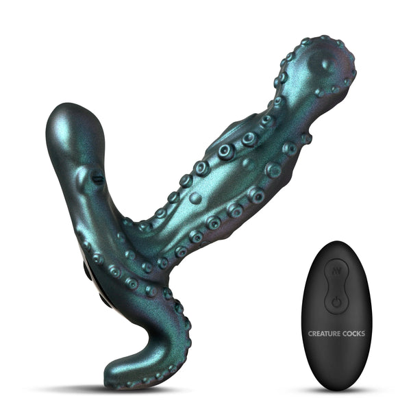 Octoprobe Remote Controlled Silicone Gyrating Prostate Vibrator