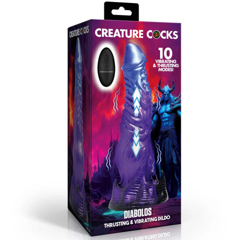 Diabolos Thrusting & Vibrating Dildo with Remote