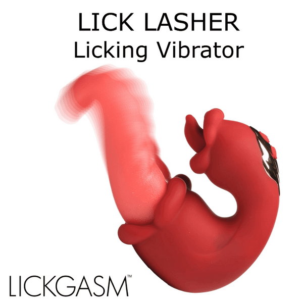 Lick Lasher Licking Rechargeable G-Spot Silicone Vibrator