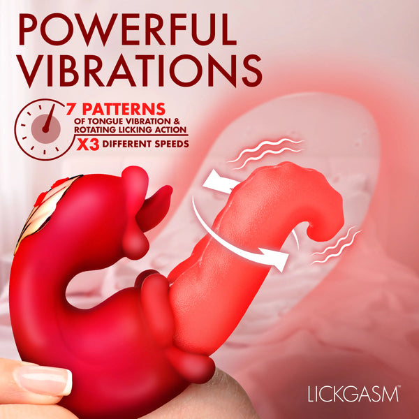 Lick Lasher Licking Rechargeable G-Spot Silicone Vibrator