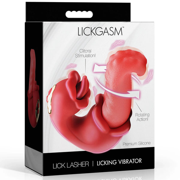 Lick Lasher Licking Rechargeable G-Spot Silicone Vibrator