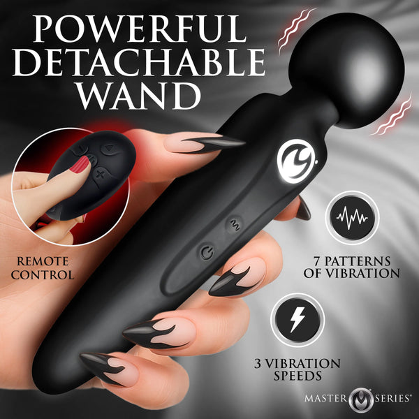 Thunderstick Thigh Strap Vibrating Wand with Harness