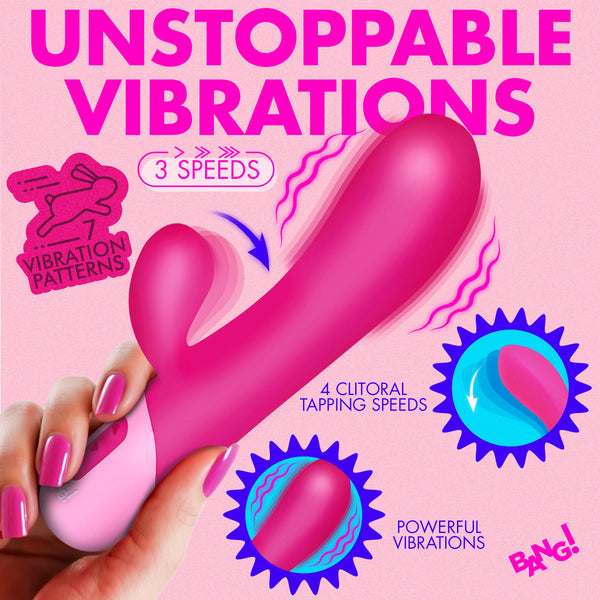 Clit Tapping Rechargeable Vibrating Rabbit