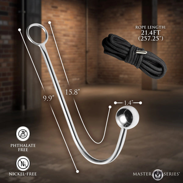 Roped Anal Hook with Rope