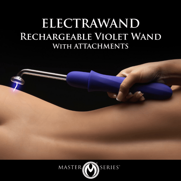 Elektrawand Rechargeable Violet Wand with Attachments - Purple