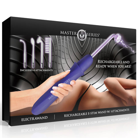 Elektrawand Rechargeable Violet Wand with Attachments - Purple