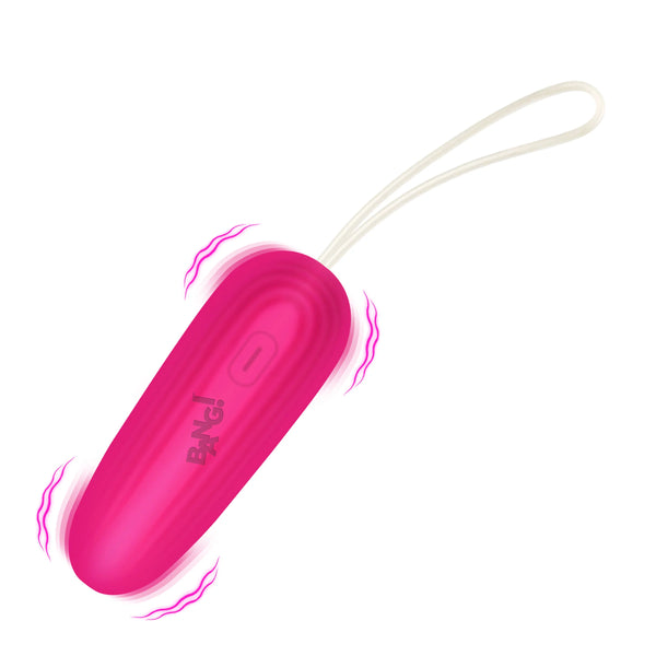 Rechargeable Silicone Vibrating Egg - Pink