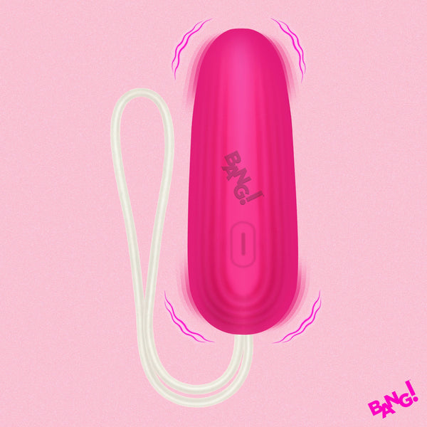 Rechargeable Silicone Vibrating Egg - Pink