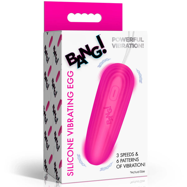 Rechargeable Silicone Vibrating Egg - Pink
