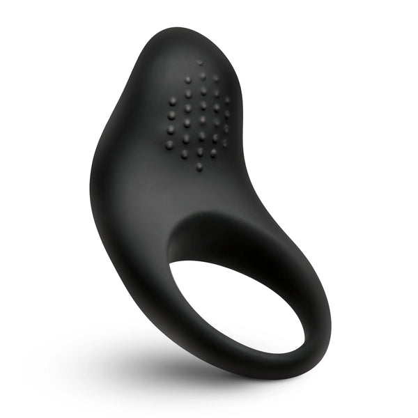 Rechargeable Vibrating Silicone Cock Ring - Black
