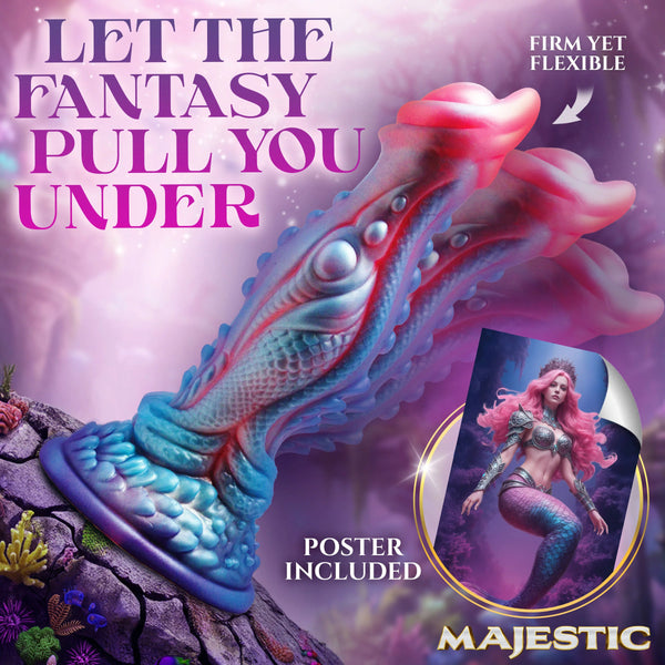 Majestic Collection Delphine Mermaid Silicone Dildo