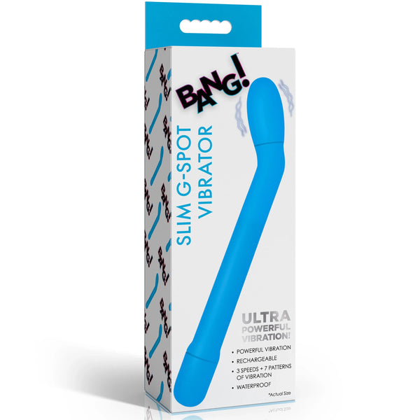 Slim G-Spot Rechargeable Vibrator - Blue