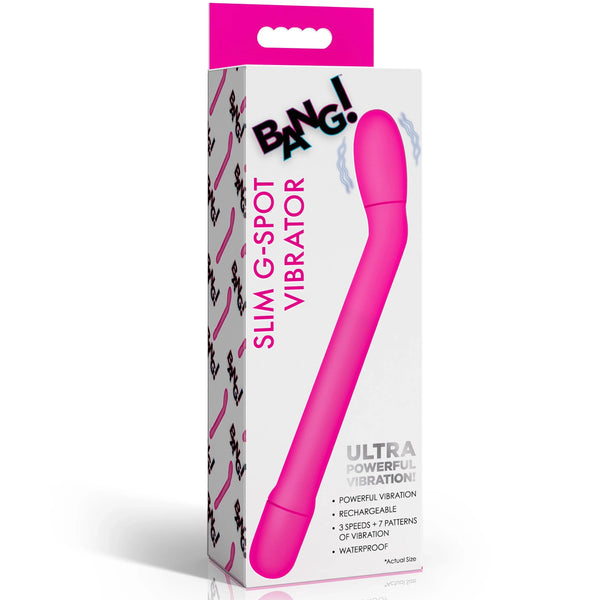 Slim G-Spot Rechargeable Vibrator - Pink