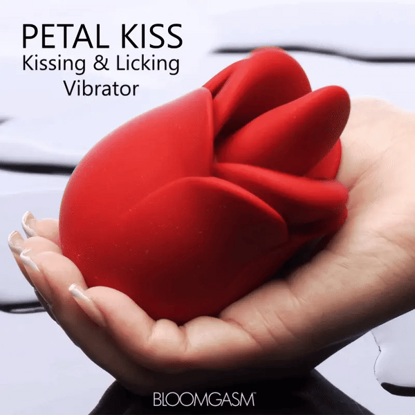 Petal Kiss Rechargeable Kissing & Licking Silicone Vibrator