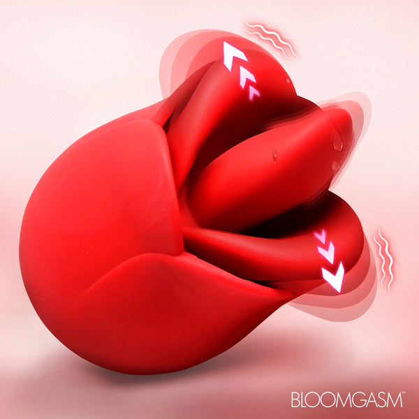 Petal Kiss Rechargeable Kissing & Licking Silicone Vibrator