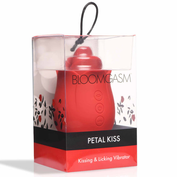 Petal Kiss Rechargeable Kissing & Licking Silicone Vibrator
