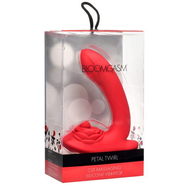 Petal Twirl Clit Massaging Silicone Rechargeable Vibrator