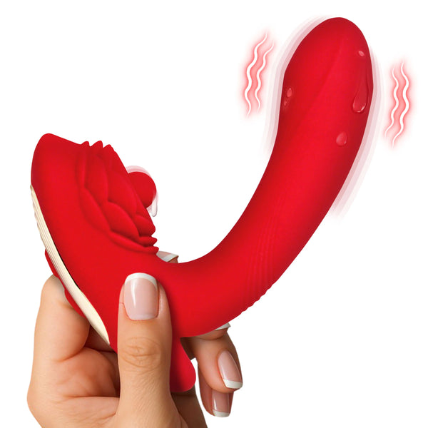 Petal Twirl Clit Massaging Silicone Rechargeable Vibrator