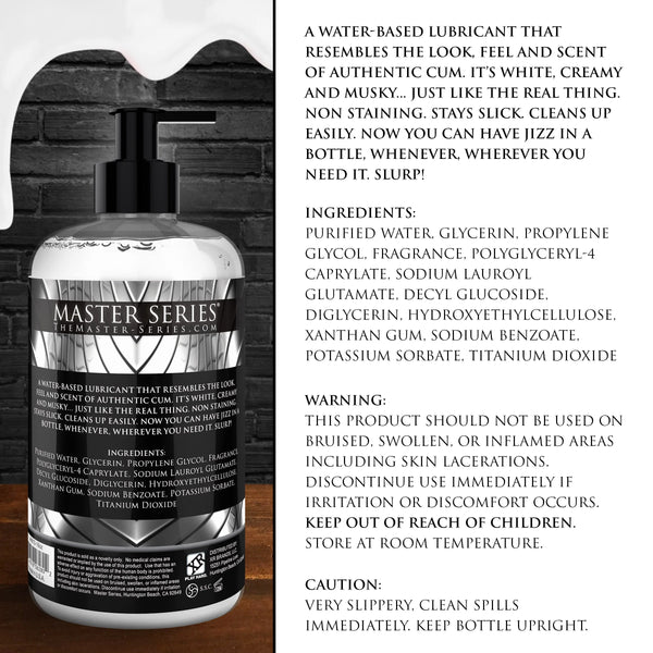 Jizz Cum Scented Water-Based Lubricant 16 oz.