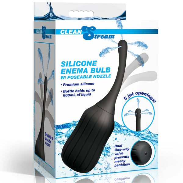 Silicone Enema Bulb with Poseable Nozzle