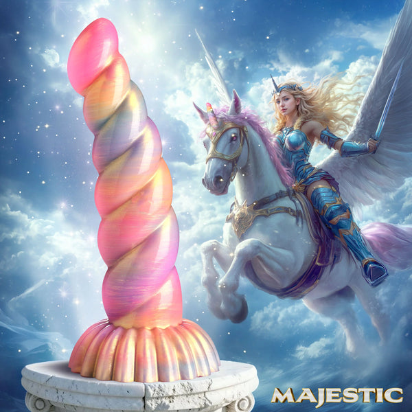 Majestic Collection Aurora Unicorn Silicone Dildo