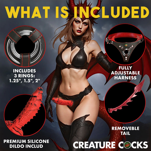 Drakona Dragon Tail Strap-On Harness with Dildo