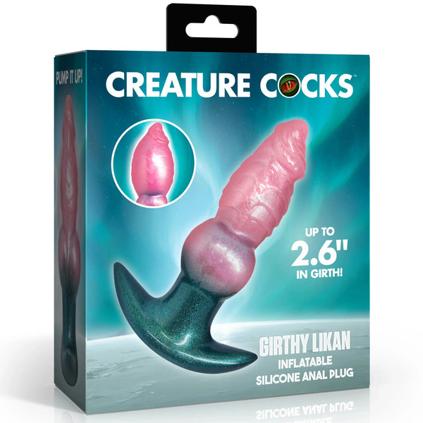 Girthy Likan Inflatable Silicone Anal Plug