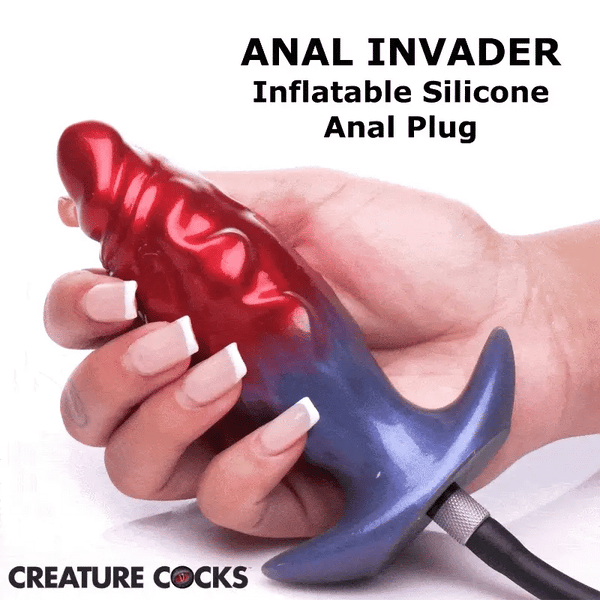 Anal Invader Inflatable Silicone Anal Plug