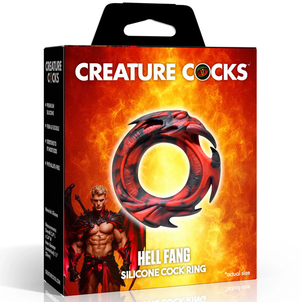 Hell Fang Silicone Cock Ring