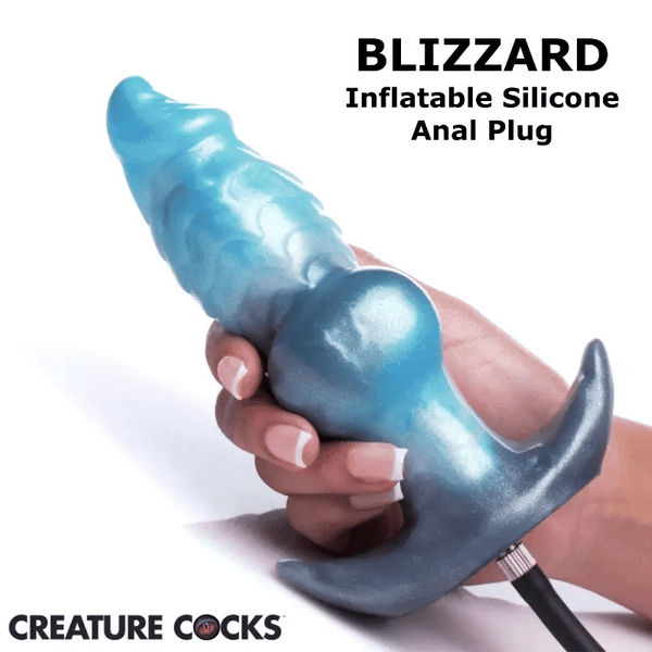 Blizzard Inflatable Silicone Anal Plug