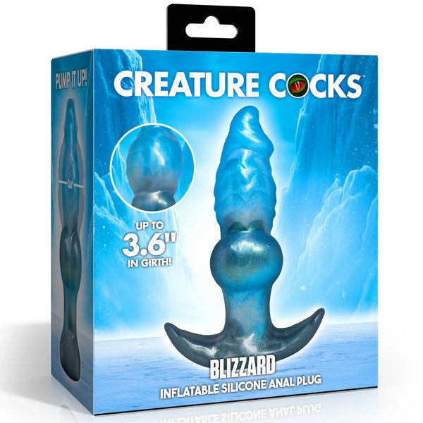 Blizzard Inflatable Silicone Anal Plug