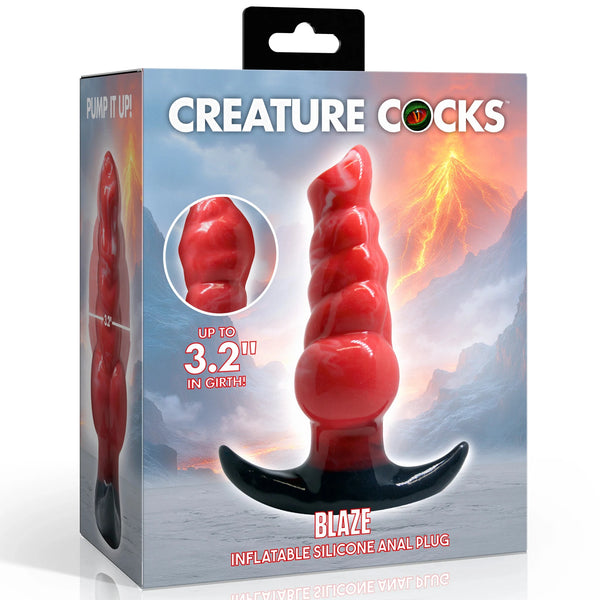 Blaze Inflatable Silicone Anal Plug