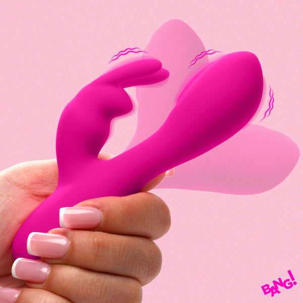 Flexible Vibrating Silicone Rechargeable Mini Rabbit - Pink