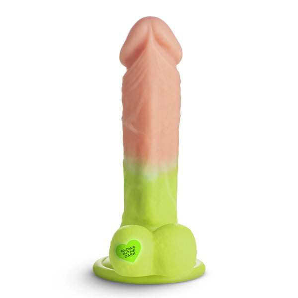 Reiven 6.5" Glowing Veins Silicone Dildo with Balls