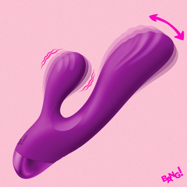 Flexible G-Spot Rechargeable Silicone Rabbit Vibrator