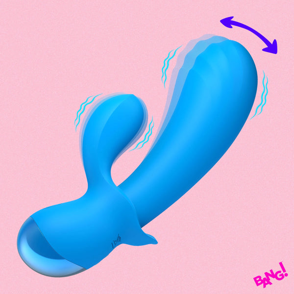 Flexible Thick Rechargeable Silicone Rabbit Vibrator