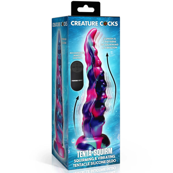 Tenta-Squirm Squirming & Vibrating Tentacle Silicone Dildo
