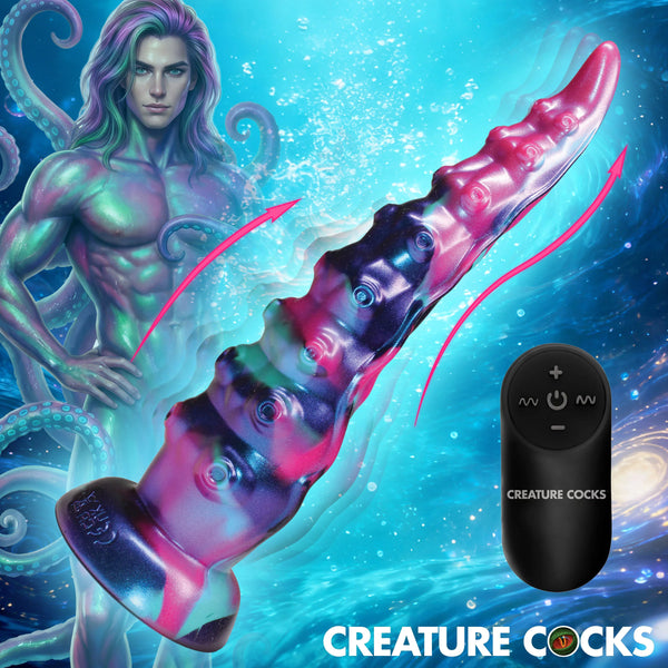 Tenta-Squirm Squirming & Vibrating Tentacle Silicone Dildo