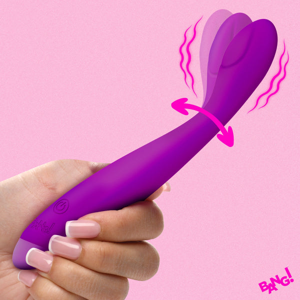 Flexible Silicone G-Spot Vibrator - Purple