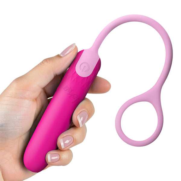 Rechargeable Silicone Bullet with Cord - Pink