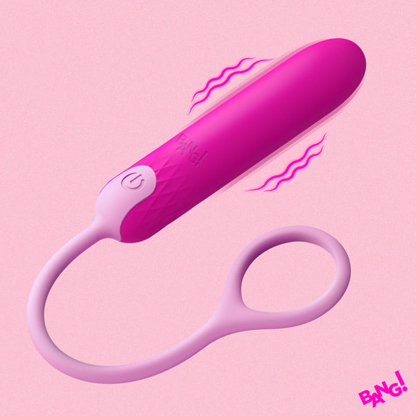 Rechargeable Silicone Bullet with Cord - Pink
