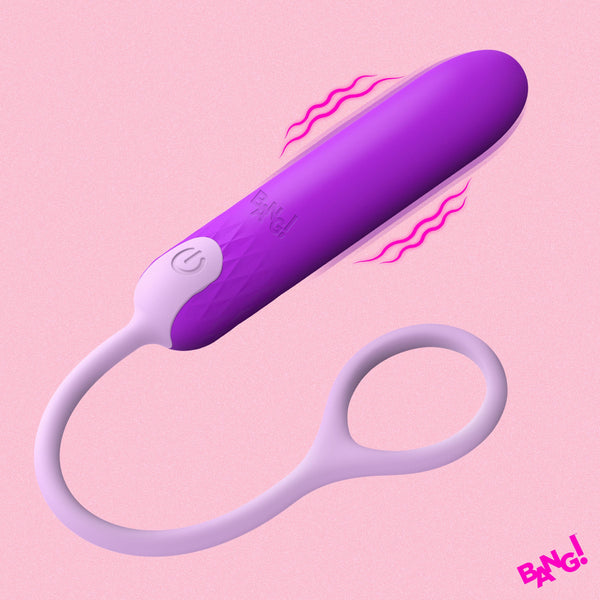 Rechargeable Silicone Bullet with Cord - Purple