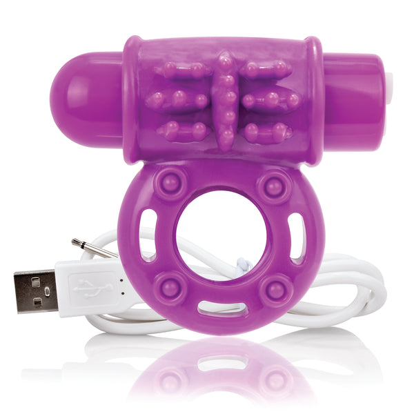 Charged OWow Rechargeable Cock Ring - Purple