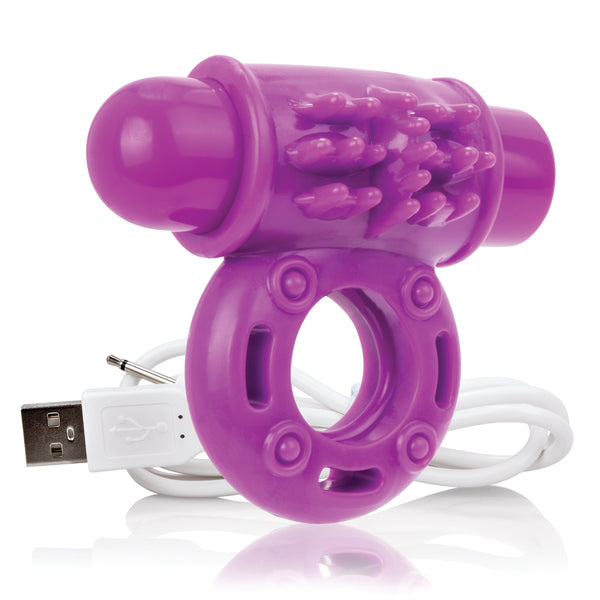 Charged OWow Rechargeable Cock Ring - Purple