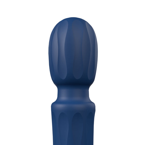 PrimO Wand Rechargeable Silicone Vibrator - Blueberry