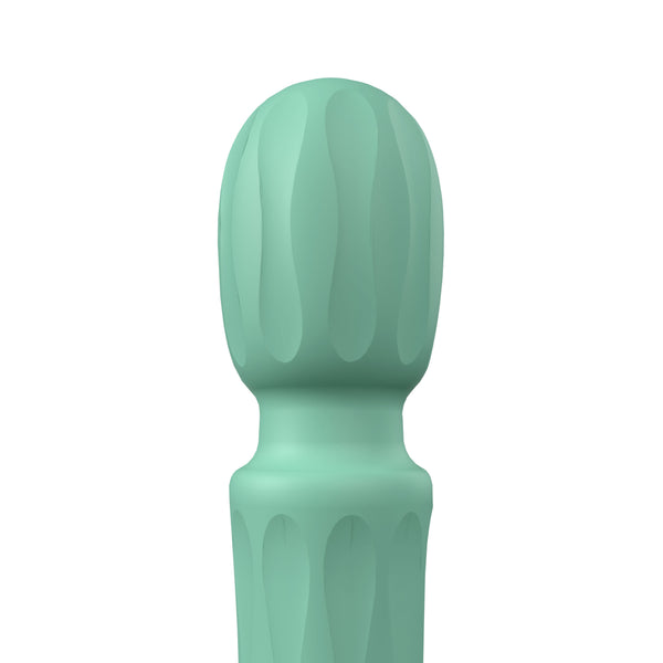 PrimO Wand Rechargeable Silicone Vibrator - Kiwi