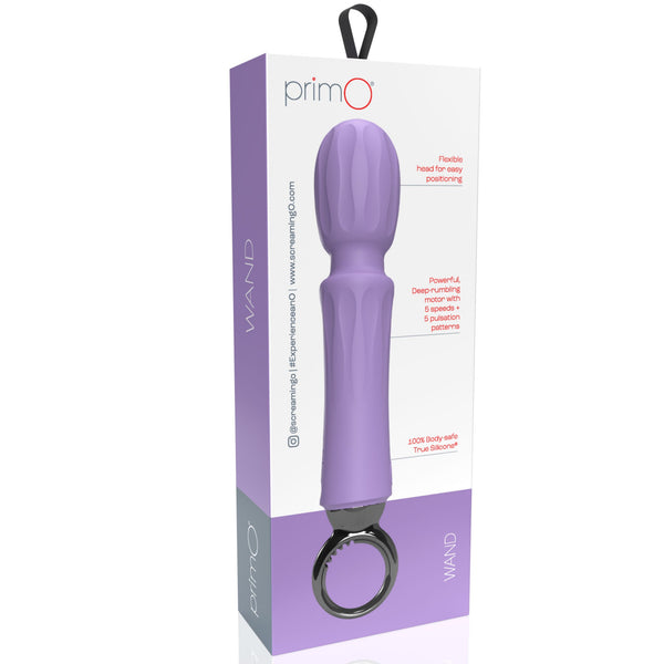 PrimO Wand Rechargeable Silicone Vibrator - Lilac