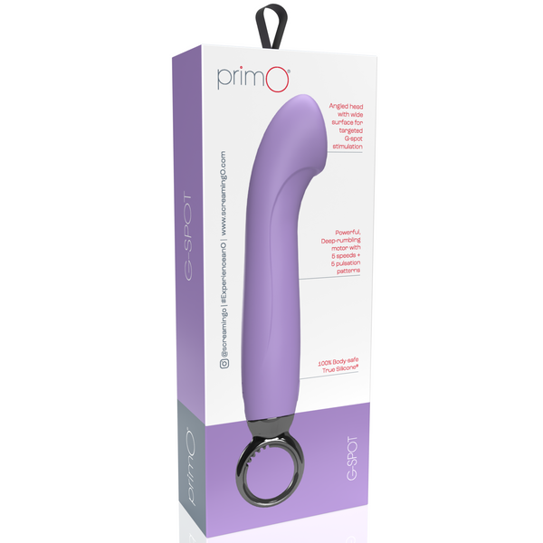 PrimO G-Spot Rechargeable Silicone Vibrator - Lilac